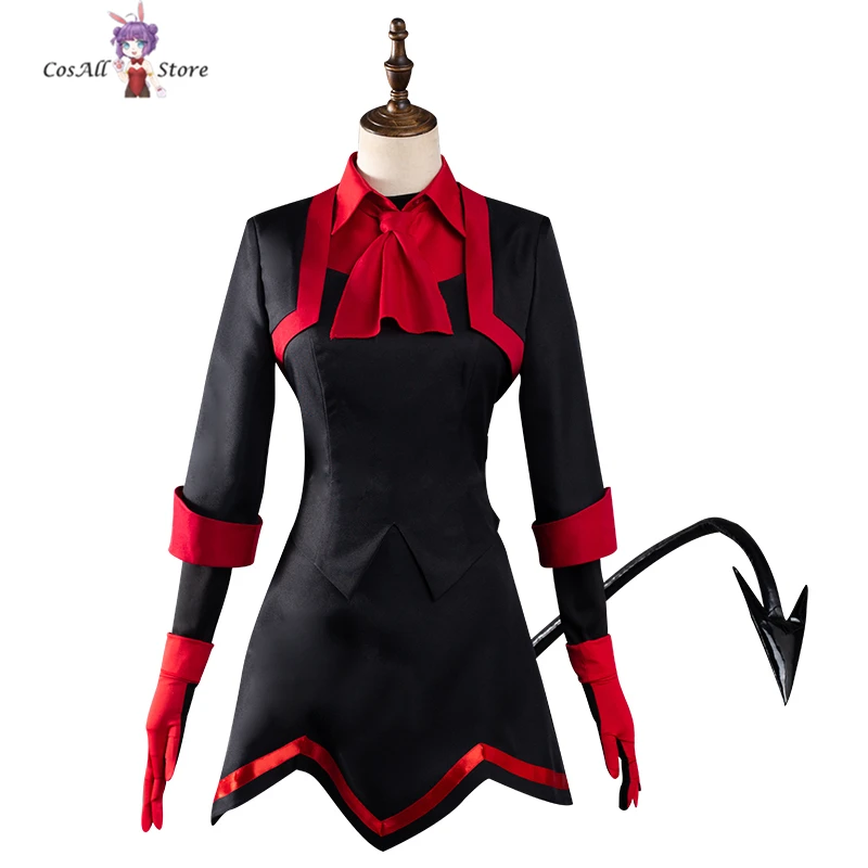

{CosAll}Anime Cosplays Helltaker Lucifer Anniversary Demon Maid Dress Cosplay Costume Halloweeen Party dress