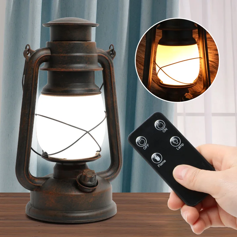 Новый светодиодный винтажный портативный светильник RC Европейский ретро с
