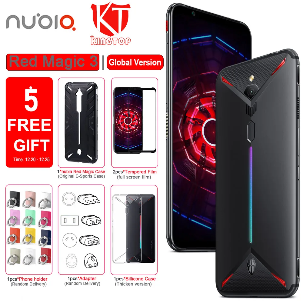 Смартфон ZTE nubia Red Magic 3 3S глобальная версия 8/12+128/256 Гб экран 6.65&quot процессор Snapdragon 855