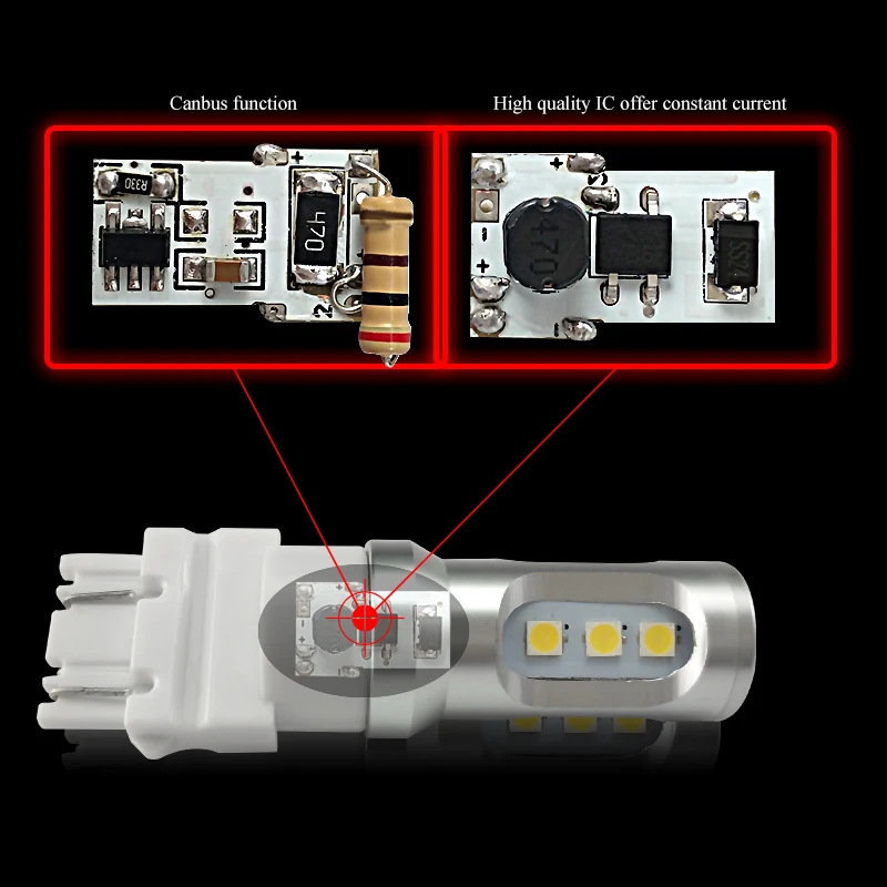 CNSUNNYLIGHT 3157 светодиодные лампы P27/5 Вт P27/7 T25 3030 9SMD Сверхъяркие 12 В Автомобильные ДХО