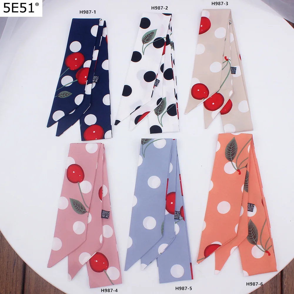 Новая сумка с ручками лентами брендовый маленький шелковый шарф/узор в горошек