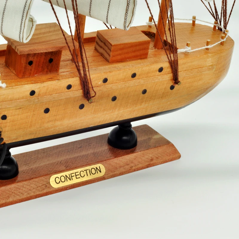 Белая парусная лодка Luckk классические деревянные парусные лодки ручной работы
