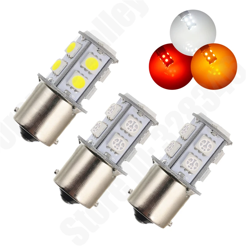 100 шт. 1156 BA15S P21W 13 SMD 5050 светодиодсветодиодный лампа для стоп-сигнала поворота