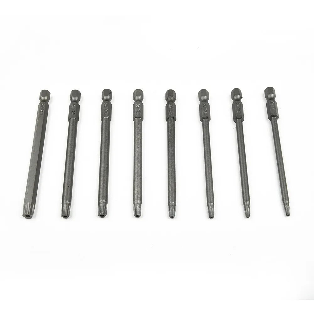 1PC 100mm Magnetic Torx Screwdriver Bits Set Head T8 T10 T15 T20 T25 T27 T30 T40 Tamper Proof Security Drill Bit |