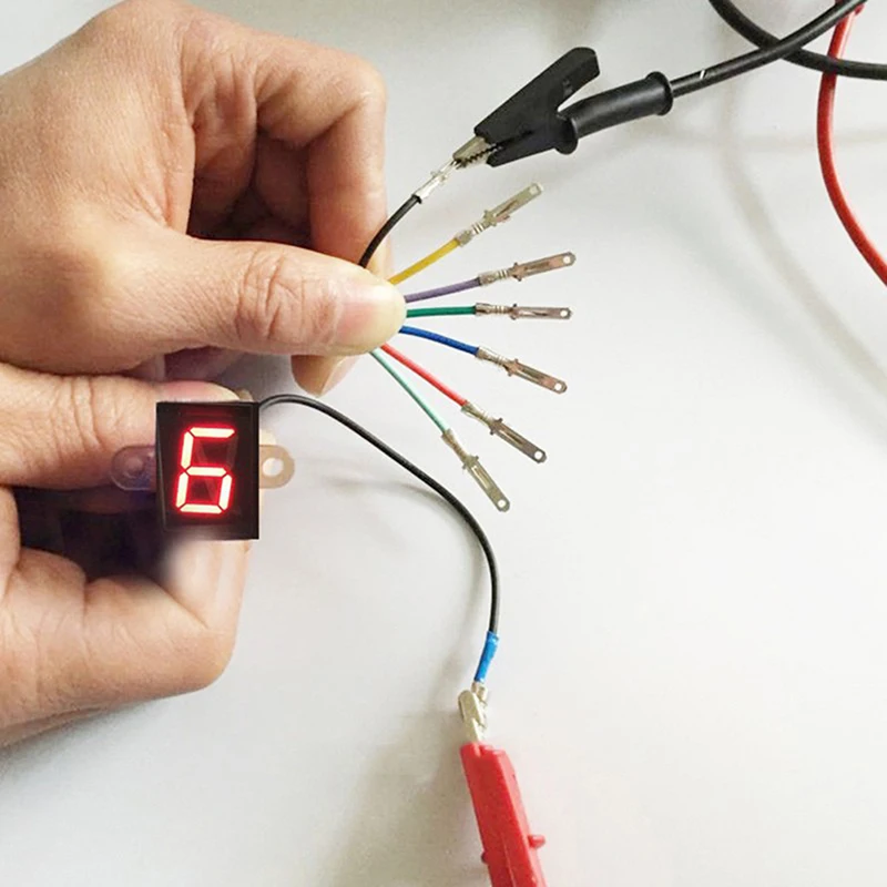 Светодиодный светильник для мотоцикла универсальный с цифровым дисплеем