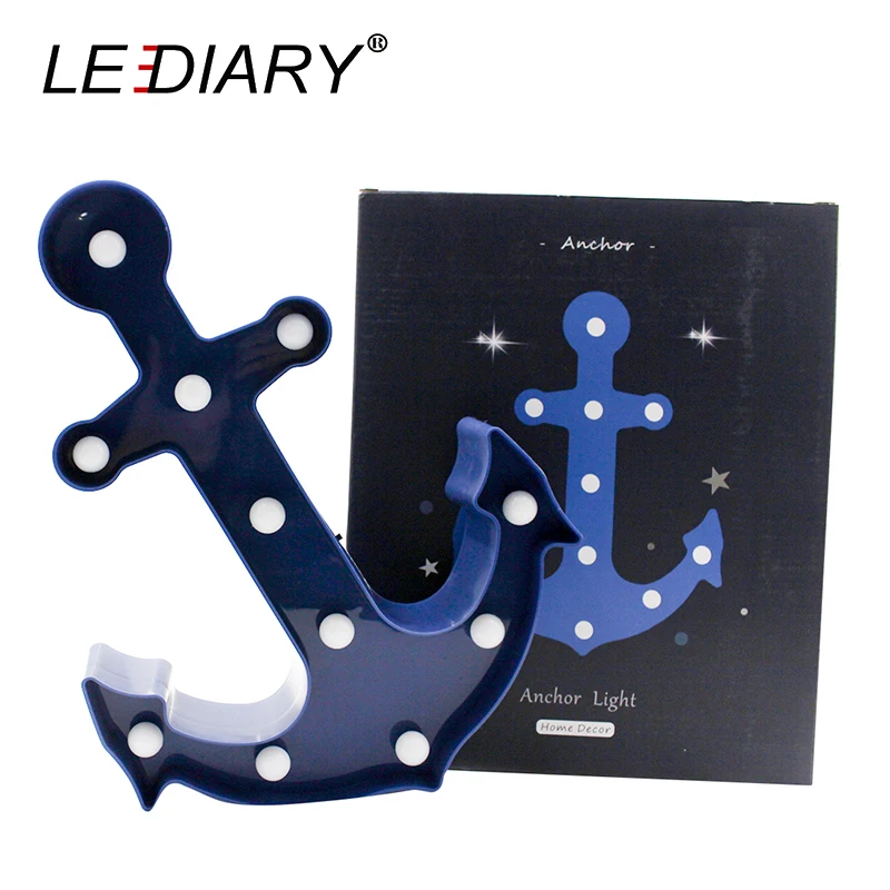 Светодиодный IARY Прохладный якорь Форма ночной Светильник темно-синий Пират