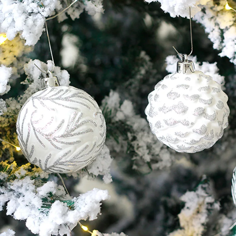 

12pcs7cm plastic Christmas Ball Christmas Ball Christmas tree pendant Decoration