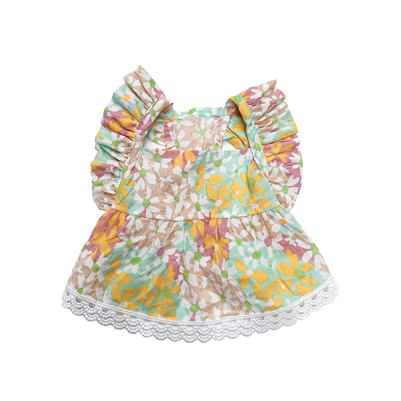 

Короткое платье для собак, одежда для кошек и чихуахуа, летняя одежда для щенков, одежда для маленьких собак, юбка Бишон для йоркширского пом...