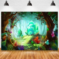 dreamy fairy tale forest tree morning jungle backgrounds baby children newborn photography backdrop photophone photo studio prop
