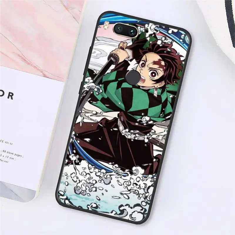 

demon slayer kimetsu no yaiba Phone Case For Xiaomi Redmi note 7 8 9 t k30 max3 9 s 10 pro lite Luxury brand shell funda coque