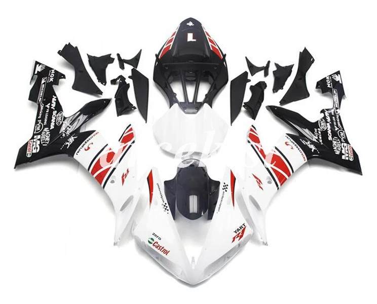 

Новый комплект обтекателей для мотоциклов ABS под давлением, подходит для YAMAHA YZF-R1 2004 2005 2006 R1 04 05 06, черный, белый, хороший