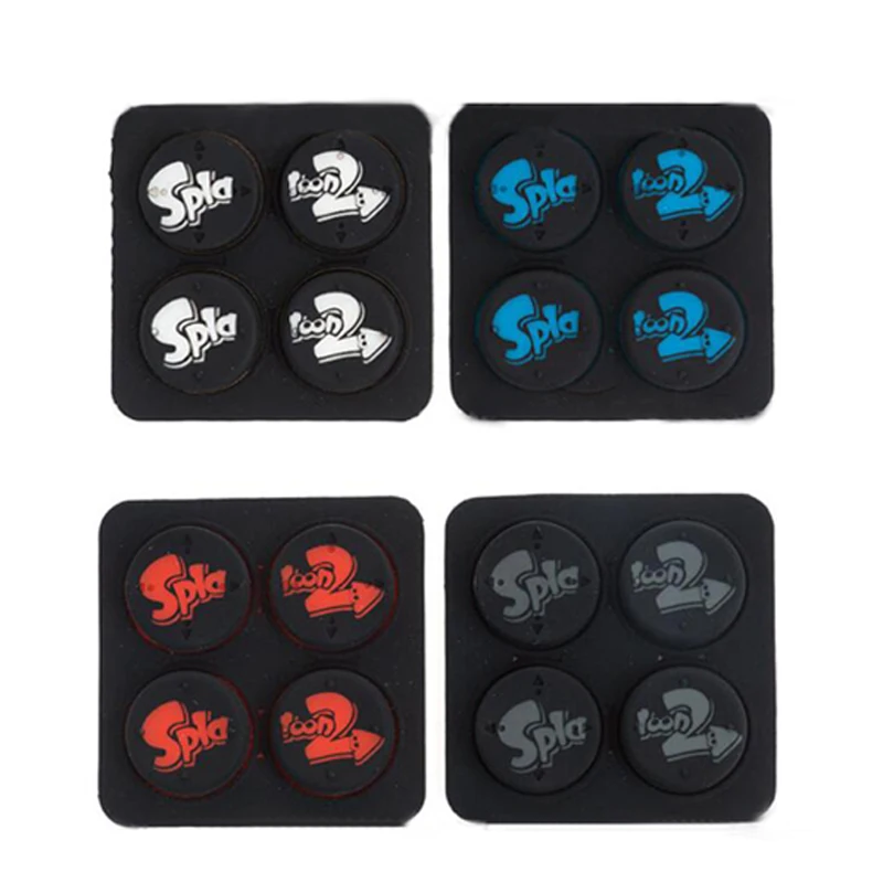 

Silicone Thumb Stick Grip Caps Analog Joystick Cover Case For Nintend Switch Splatoon 2 Game NS JoyCon Controller Joy-Con Joypad