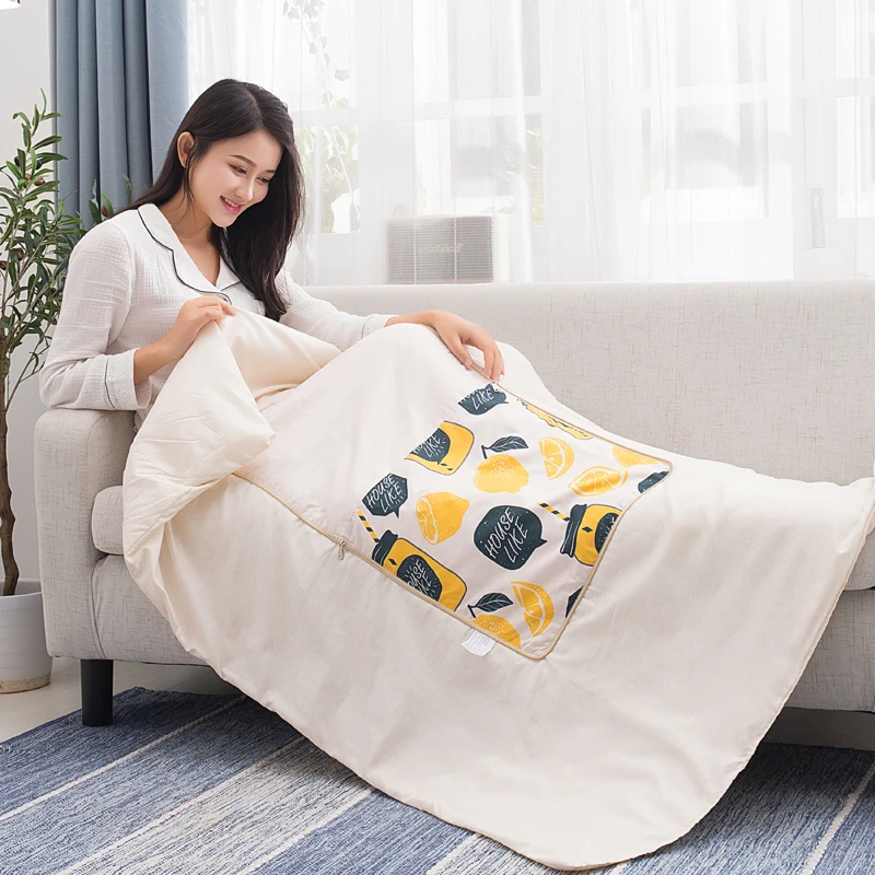 Простой ветер Подушка Стёганое одеяло автомобиля двойного назначения офисная