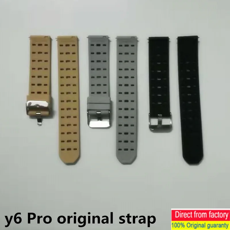 Умные часы Y6 Pro 100% оригинальный ремешок универсальный силиконовый 20 мм Misland для