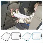Чехол для защиты спинки сиденья автомобиля от грязи, прозрачный защитный коврик для детей от ударов