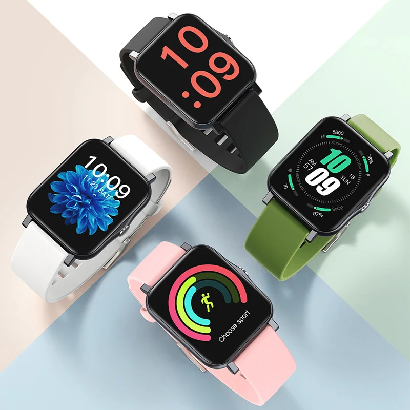 Смарт часы с большим экраном 1 7 дюйма мониторинг здоровья спортивный новинки Push