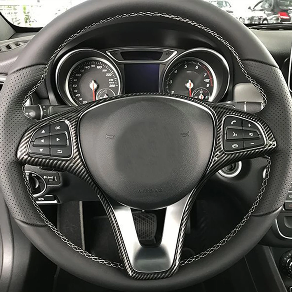 Отделка Рамы рулевого колеса для Mercedes Benz A B C E GLA CLA GLC GLS GLE V Class W176 W246 W205 W213 W117 C117 X156
