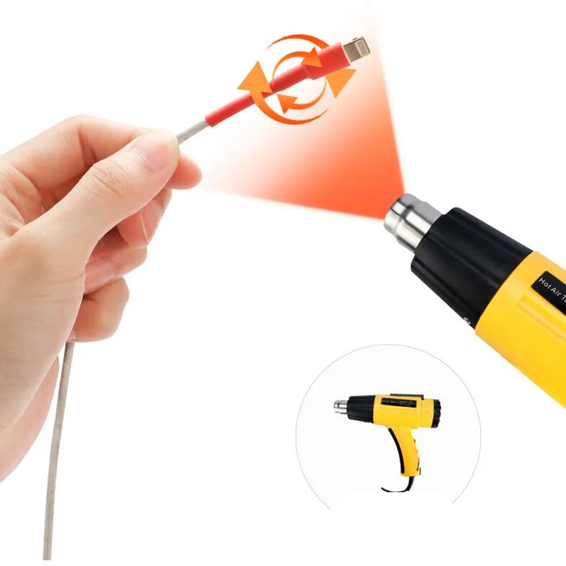 Термоусадочные трубки 10 м термоусадочные из ПВХ изоляционный рукав 1 мм ~ 40 черные