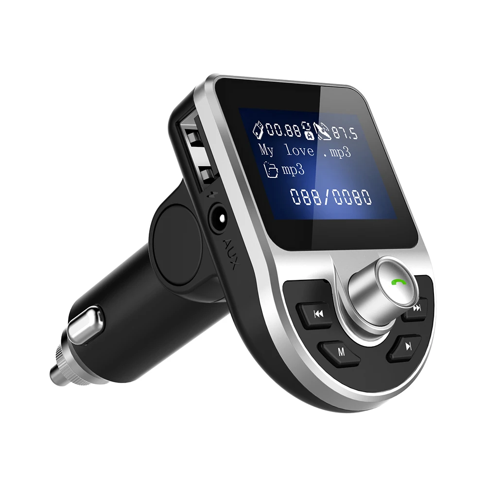 Автомобильный Bluetooth трансмиттер YIBEIKA с двумя USB портами 3 1 А|Зарядные устройства