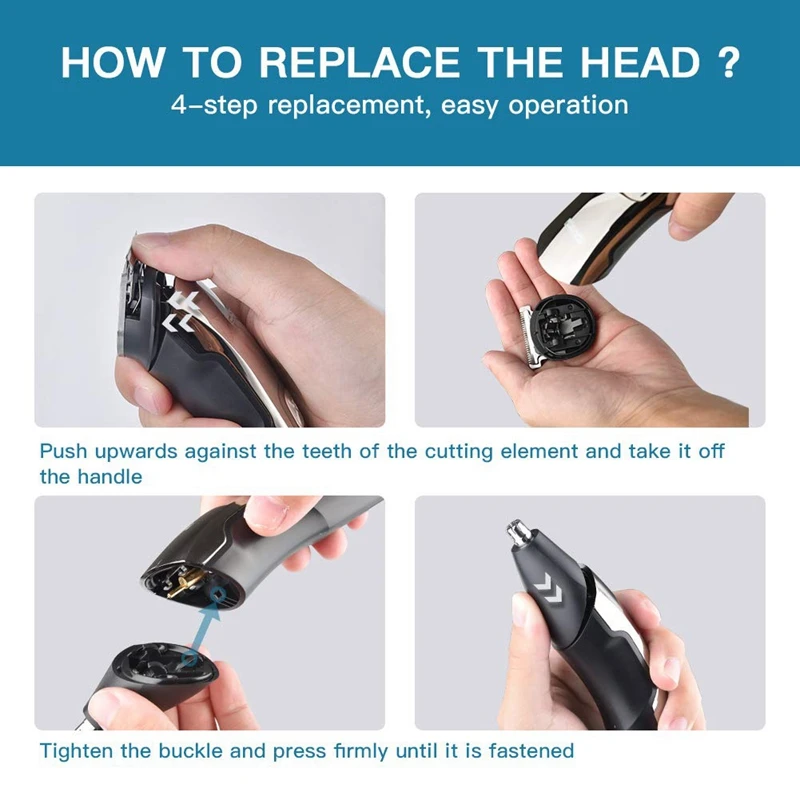 

Kemei Multifunctional Beard Trimmer for Men Hair Clippers Trimmer Mustache Nose Ear Facial Hair Cutting Groomer Kit
