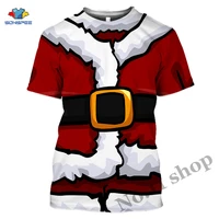 christmas mens t shirts 3d print funny cosplay santa claus boys girls clothes xmas holiday tshirt oversized new year clothes