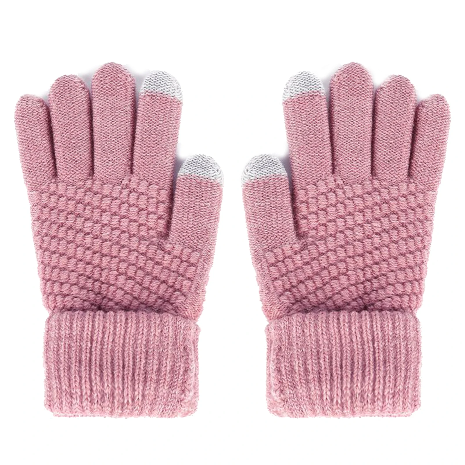 

Men's Gloves 1 Pair Winter Men Women Knitting Touch-screen Non-slip Warmer Mittens Motorcycle Cycling Running Gym Sports Gloves