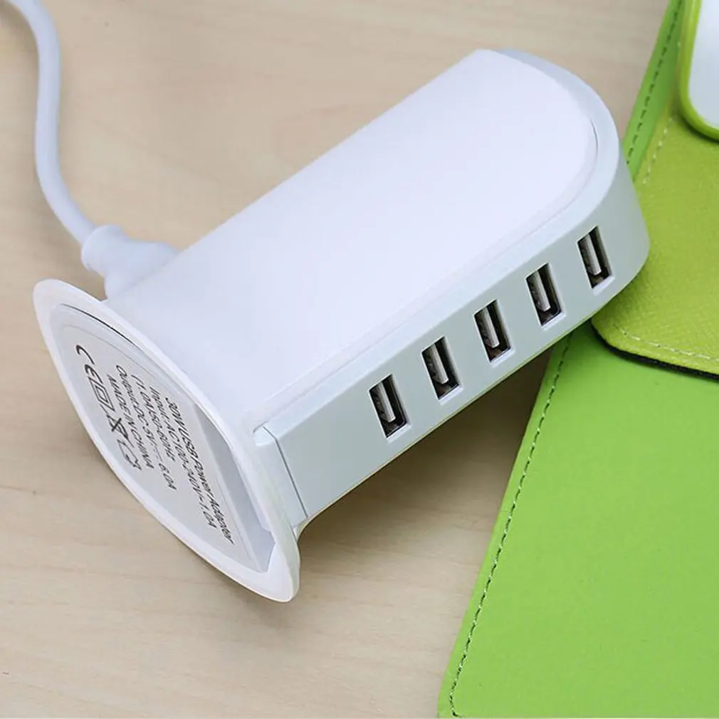 5 портов USB зарядное устройство 4A многопортовый разъем концентратор зарядная