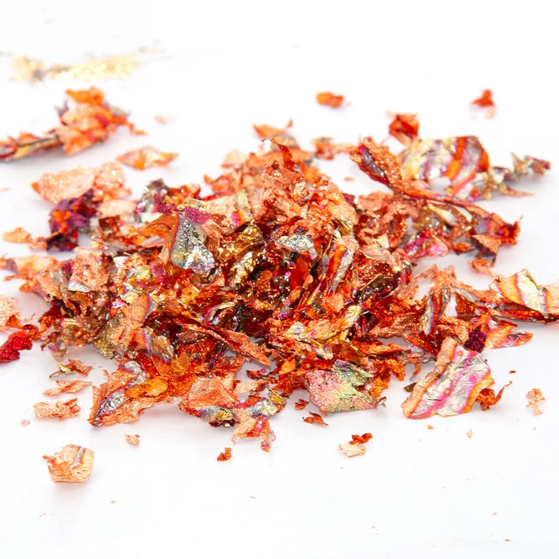 5g Золотая фольга хлопья золотой лист различные фрагменты шабина для