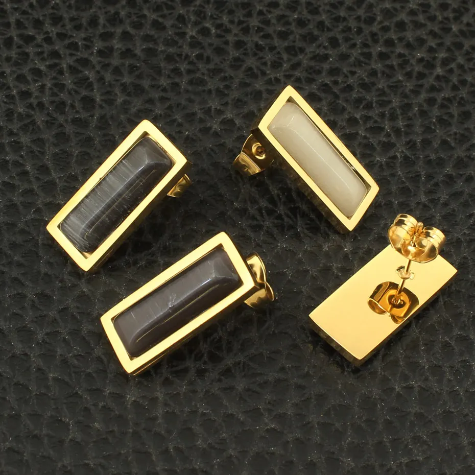 2 Colors Stainless Steel Jewelry Necklace Stud Earrings Sets Supernova Sales for Women SEDZDUBC | Украшения и аксессуары