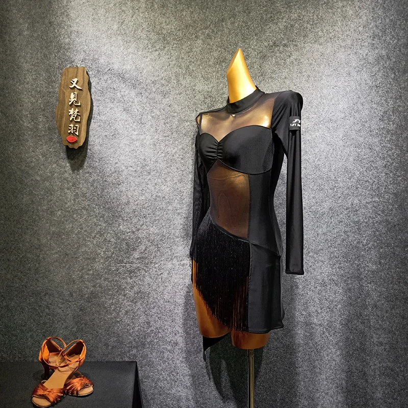 Танцевальная одежда платье для латиноамериканских танцев сексуальные костюмы