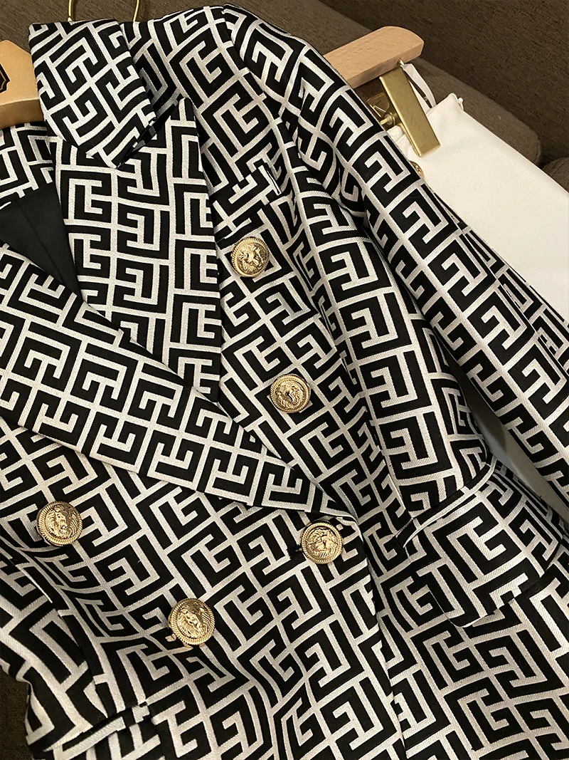 Брендовая Высококачественная Модная приталенная Женская одежда в стиле ретро с