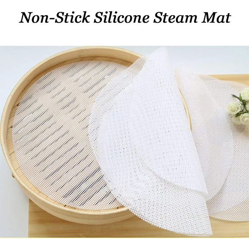 3 шт. кухонный силиконовый антипригарный коврик для отпаривания круглой формы