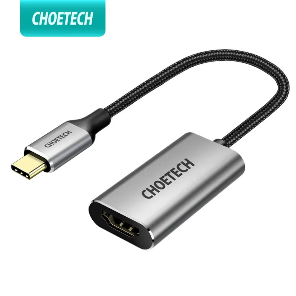 CHOETECH USB Type C к женскому HDMI 4K 60Hz HD ТВ кабель адаптер для MacBook Samsung S10 S9 Huawei Mate 20 P20