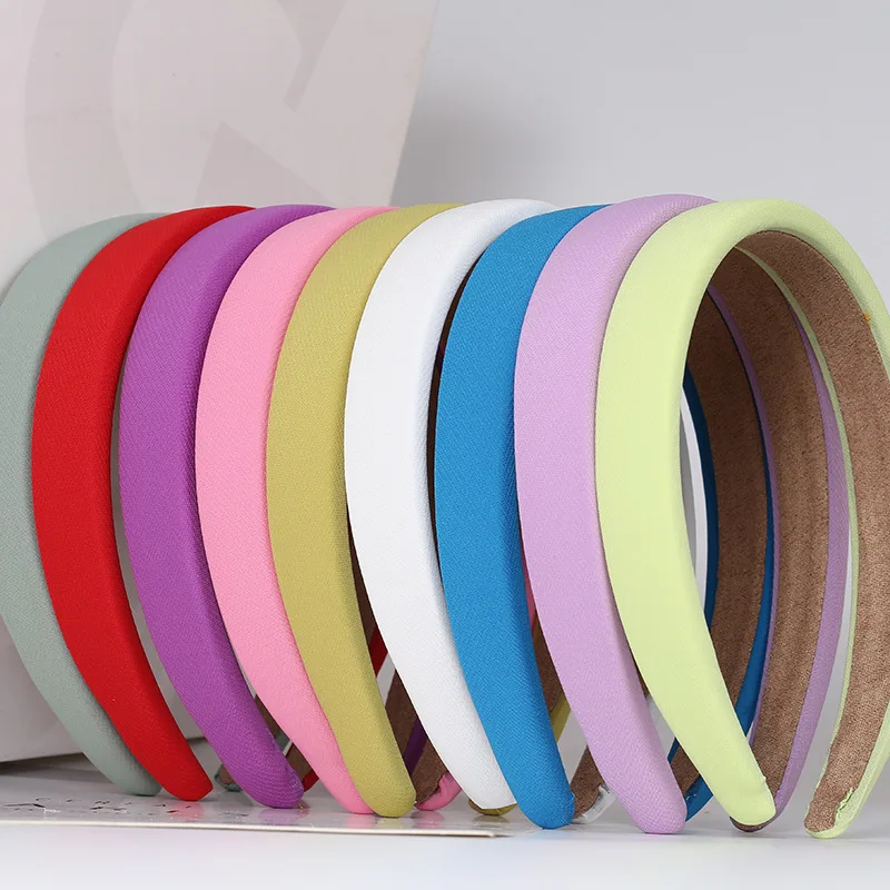 

New Milk Silk Sponge Hairbands for Women Candy Color Lace Smooth Headband Hair Ornaments Bezel Turban Girls Hair Accessories