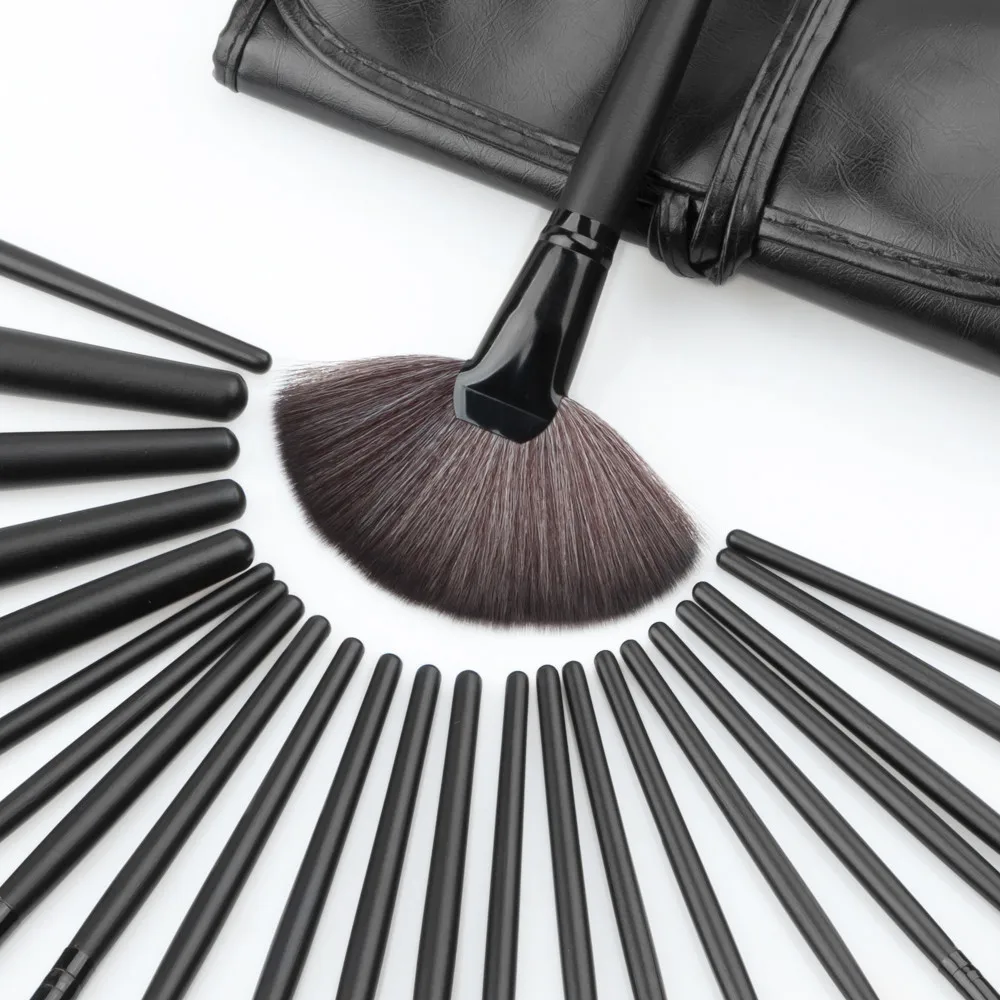 

2019 New Women Girls Makeup Brush 24PCS Make Up Foundation Eyebrow Eyeliner Blush Cosmetic Concealer Brushes N01