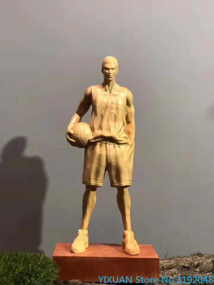 Настоящая деревянная скала cypress резьба из самшита slam dunk master hand двухмерная кукла
