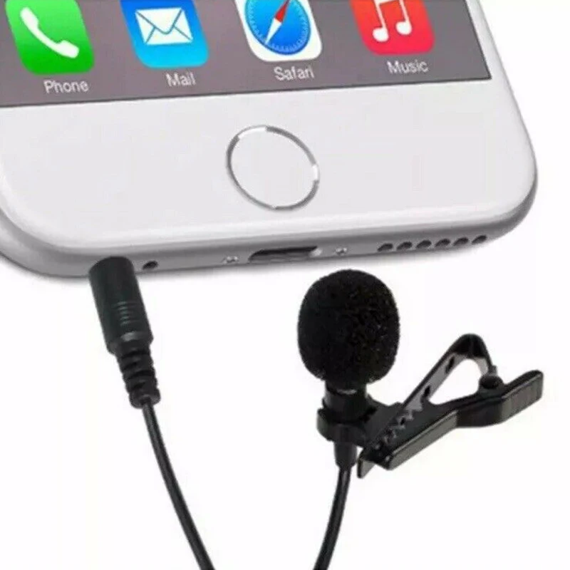 Универсальный разъем 3 5 мм для iphone смартфонов записывающих ПК Lavalier отворот
