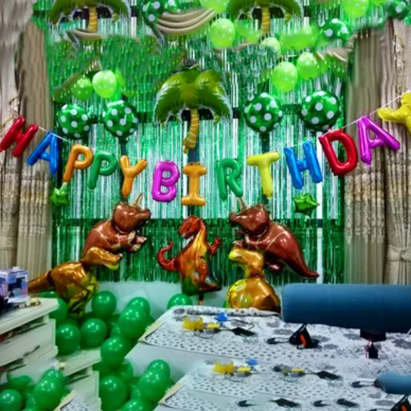 Вечерние воздушные шары динозавра вечерние украшения на день рождения детский