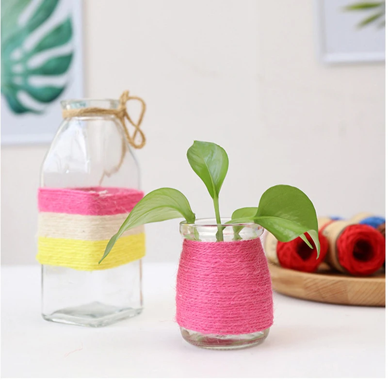 Лидер продаж 1 упаковка цветная пеньковая ткань мм * 10 м сделай сам свадьба