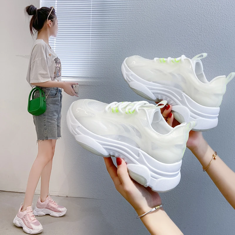 

Женские туфли для отдыха, дышащая сетчатая удобная обувь с вулканизированной поверхностью, весна-лето 2021