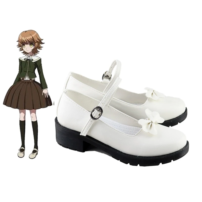 Женские туфли для косплея Danganronpa 2 Chihiro Fujisaki с круглым носком девочек |