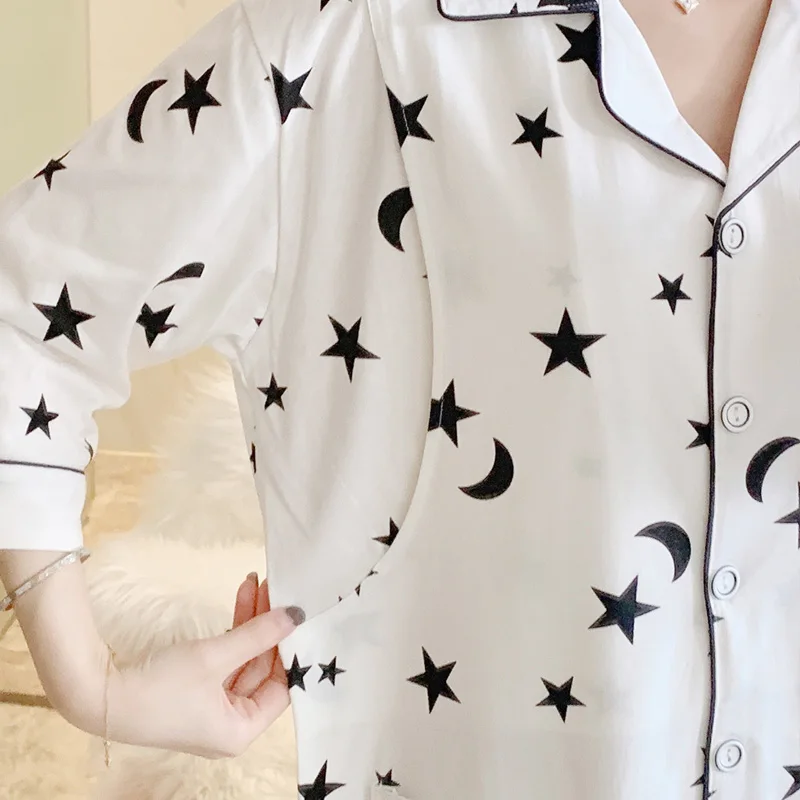 

Summer White Print Cotton Maternity Nursing Night Dress Breastfeeding Sleepwear for Pregnant Women Pregnancy Home NIghtwear