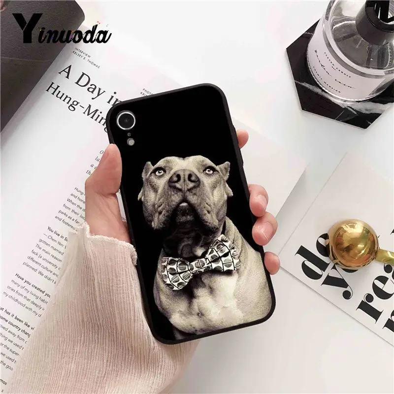 Yinuoda Pit Bull прекрасная комнатная собачка Pitbull чехол для телефона iPhone 8 7 6S 6Plus X XS MAX 5 5S
