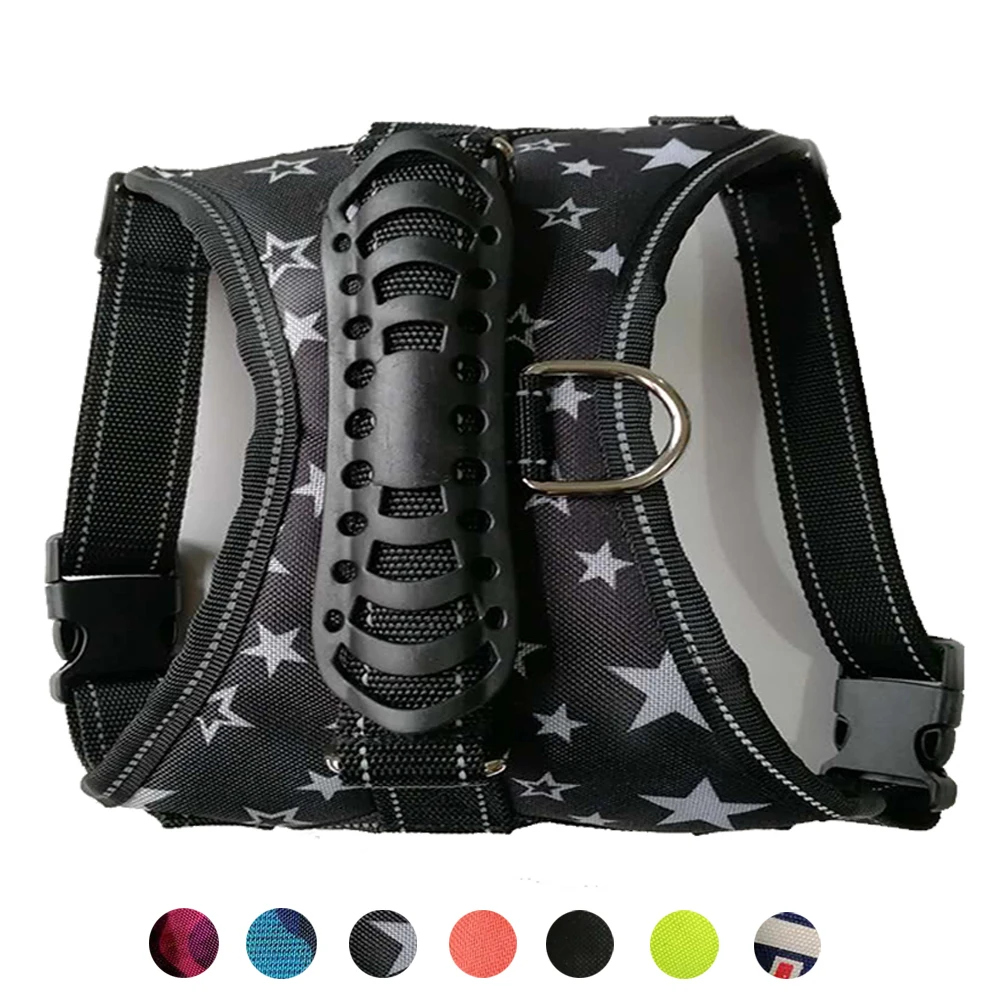 шлейка для собак тяжелой хаски регулируемый Светоотражающий упряжь большой