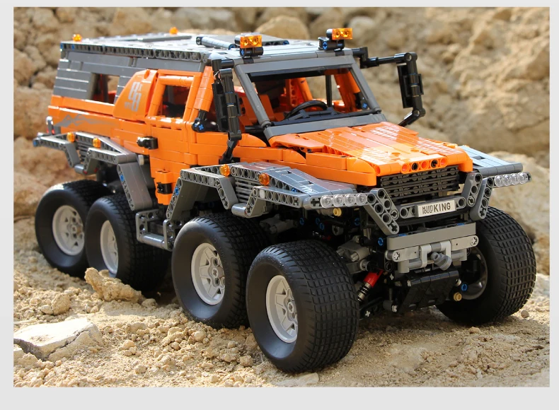 NO BOX Новые 13088 приложение RC блоки Avtoros Shaman 8x8 совместимые Lepinblocks 23011 Technic MOC 5630 Строительные кирпичи развивающие игрушки подарки - Цвет: NO BOX
