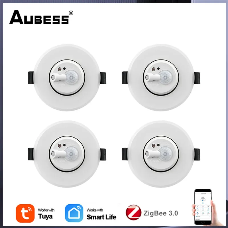 

Умный потолочный датчик присутствия человека ZigBee, датчик обнаружения движения, работает со смарт-шлюзом Zigbee