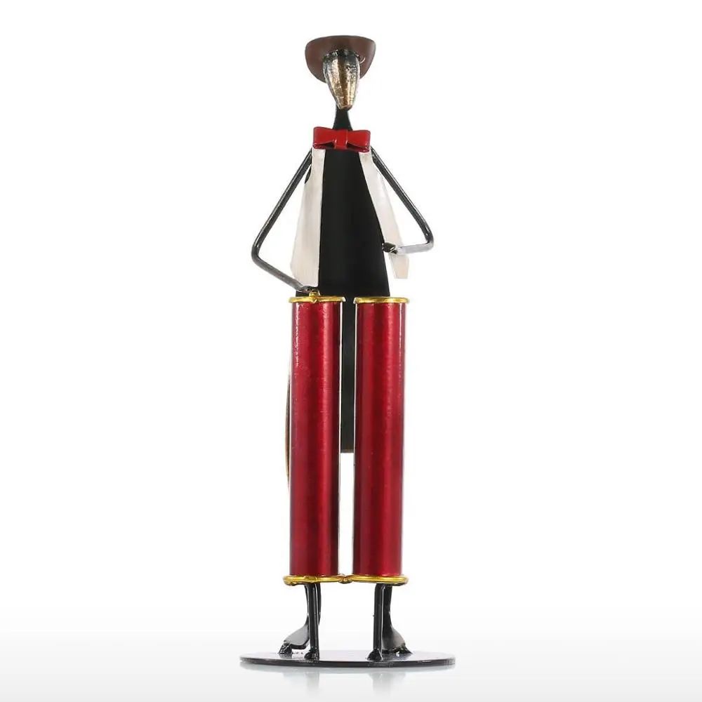 Рок-Группа труба играющая фигурка поп металлическая скульптура ручная работа