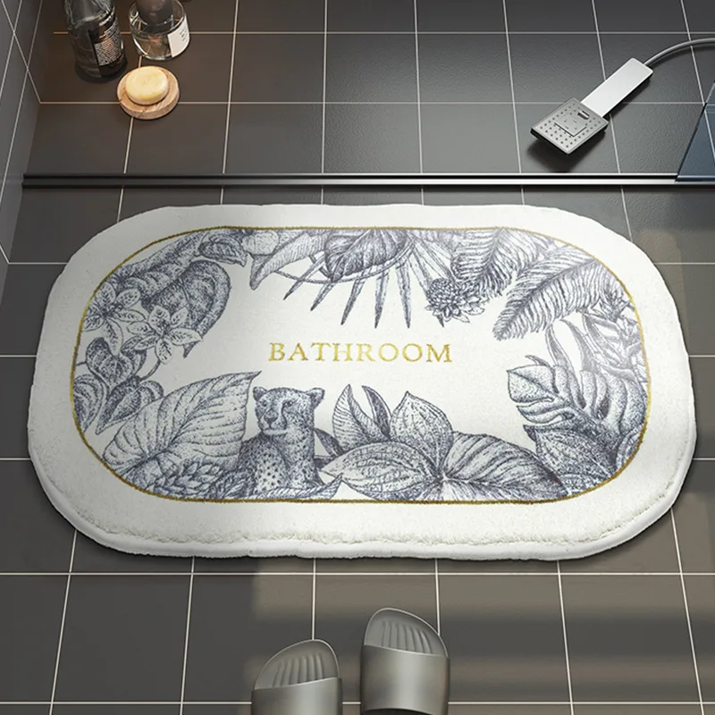 Нескользящий коврик для ванной INS Стильный впитывающие коврики Входные Коврики в