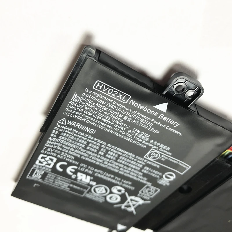 

ONEVAN HV02XL Laptop battery For HP Pavilion X360 11-K000 11-K047TU TPN-W112 TPN-Q164 HSTNN-LB6P 796219-421 796355-005 7.6V 32Wh