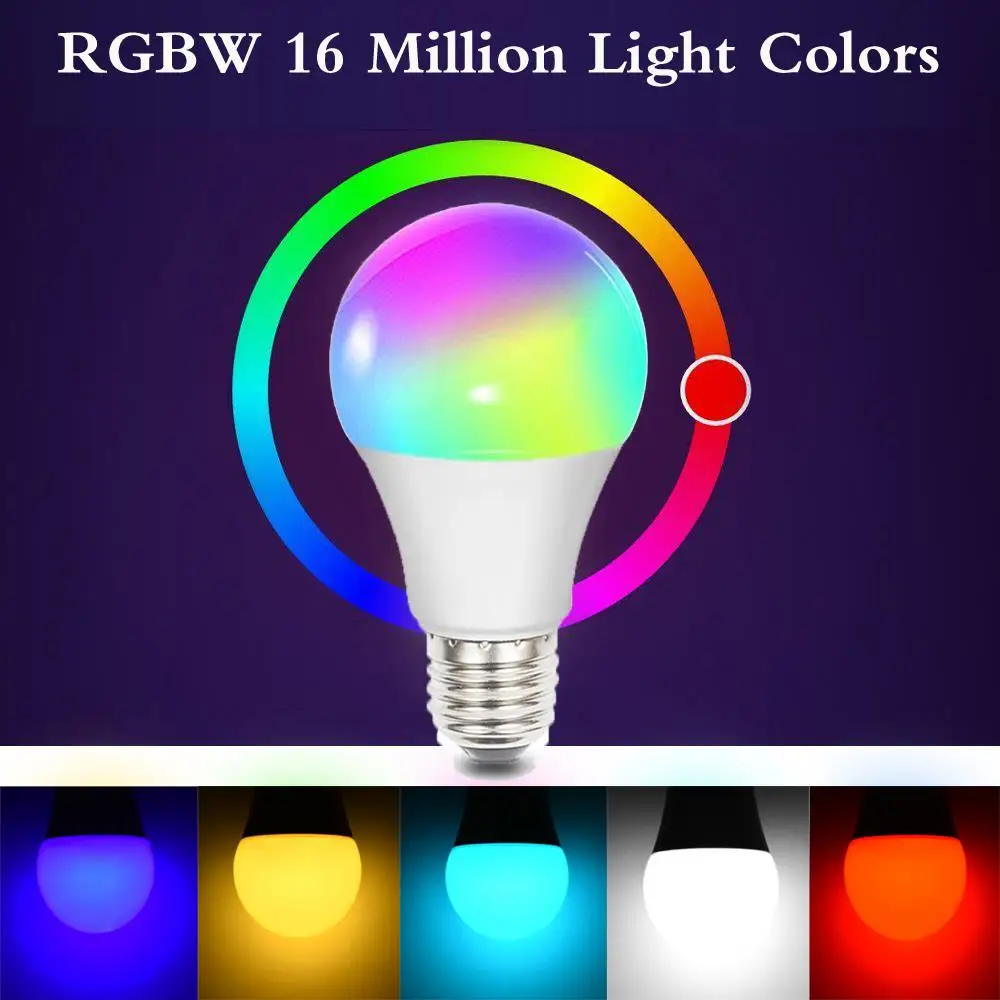 

RGBW LED Light Bulb LED Lamp LED Bulb Wireless Decoration Bar Home Super Bright Durable for Google Home
